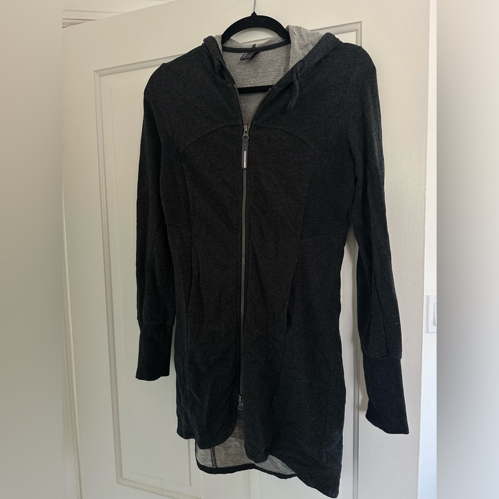 Long Zip Up Hoodie